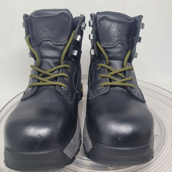 Work Boots Composite Toe ACE BURREN Safety Womens 7, Mens 5.5, Black Steel 99.9% - Picture 2 of 10
